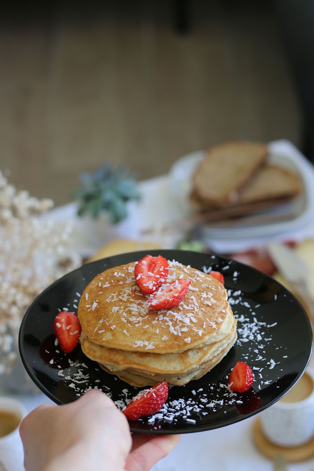 pancakes healthy à la farine de coco