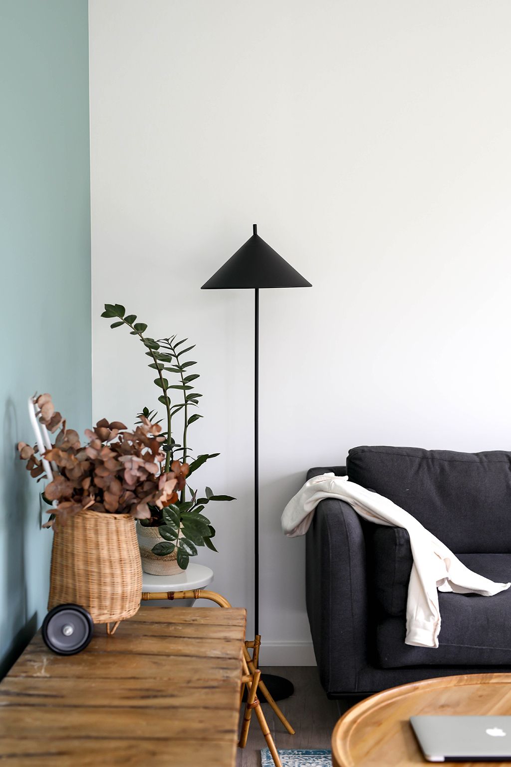 lampadaire au design géométrique hk living
