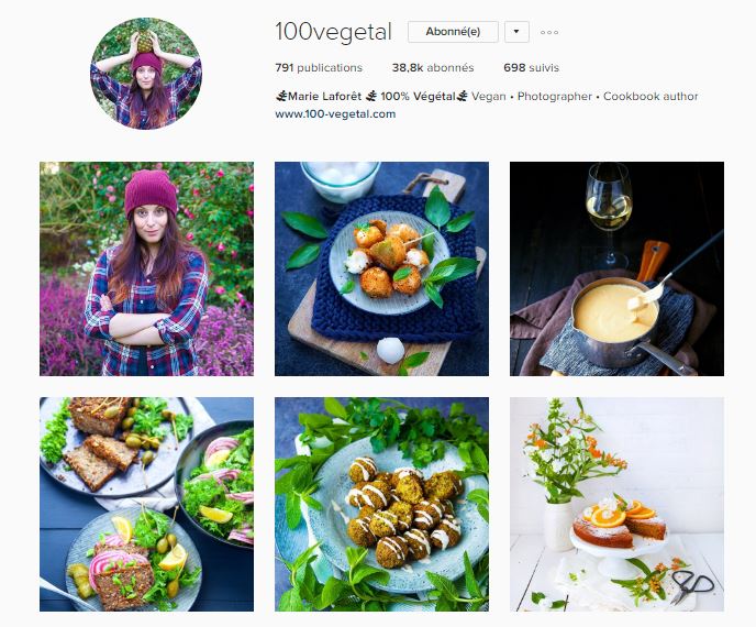 healthy food instagram le petit monde d'elodie compte marie laforet 100% vegetal
