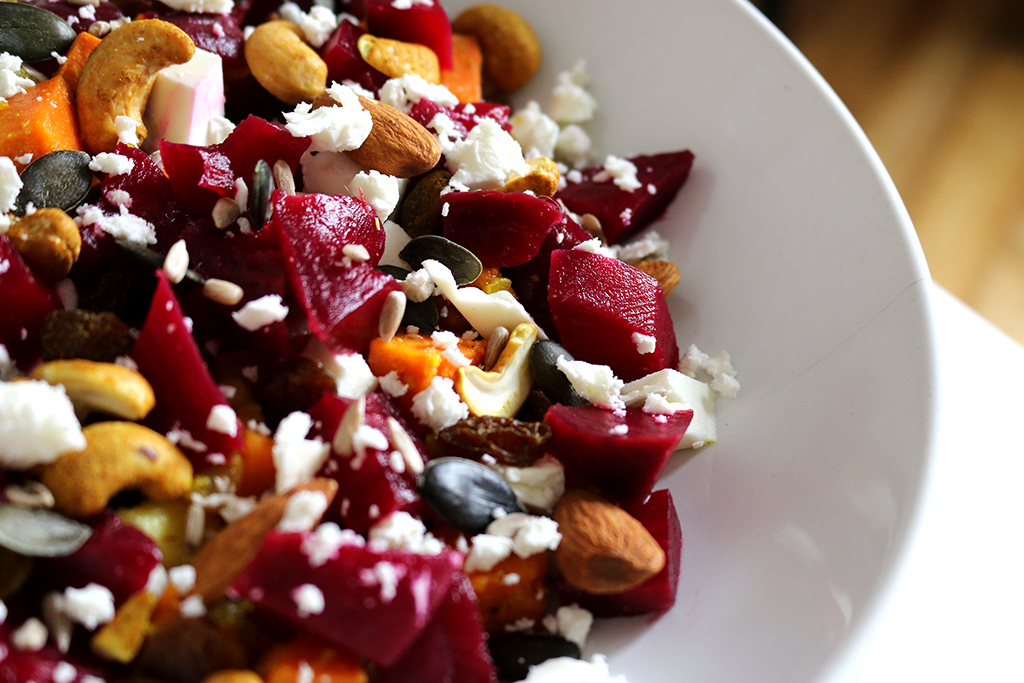 salade végétarienne colorée et croquante par le petit monde d'elodie, blog healthy food