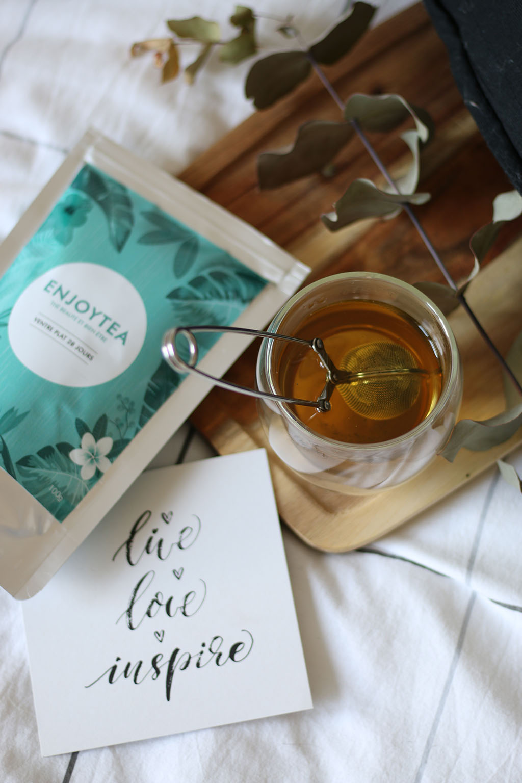 selection thés tisanes enjoy tea lepetitmondedelodie
